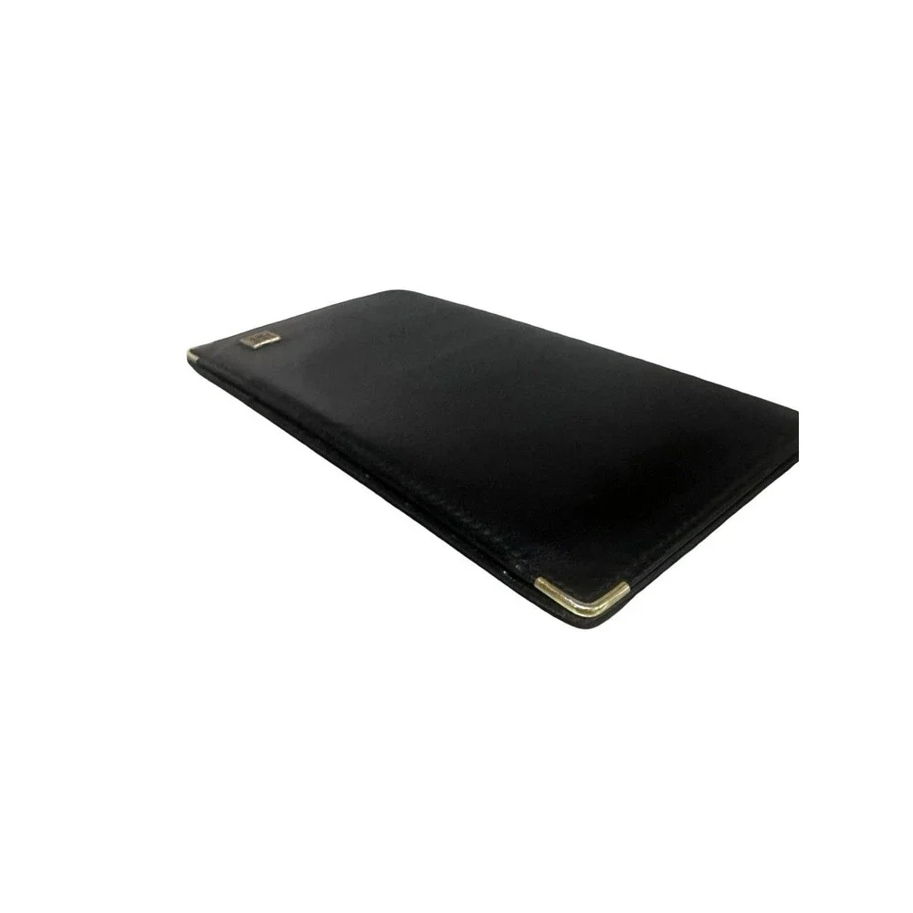 Dunhill black leather